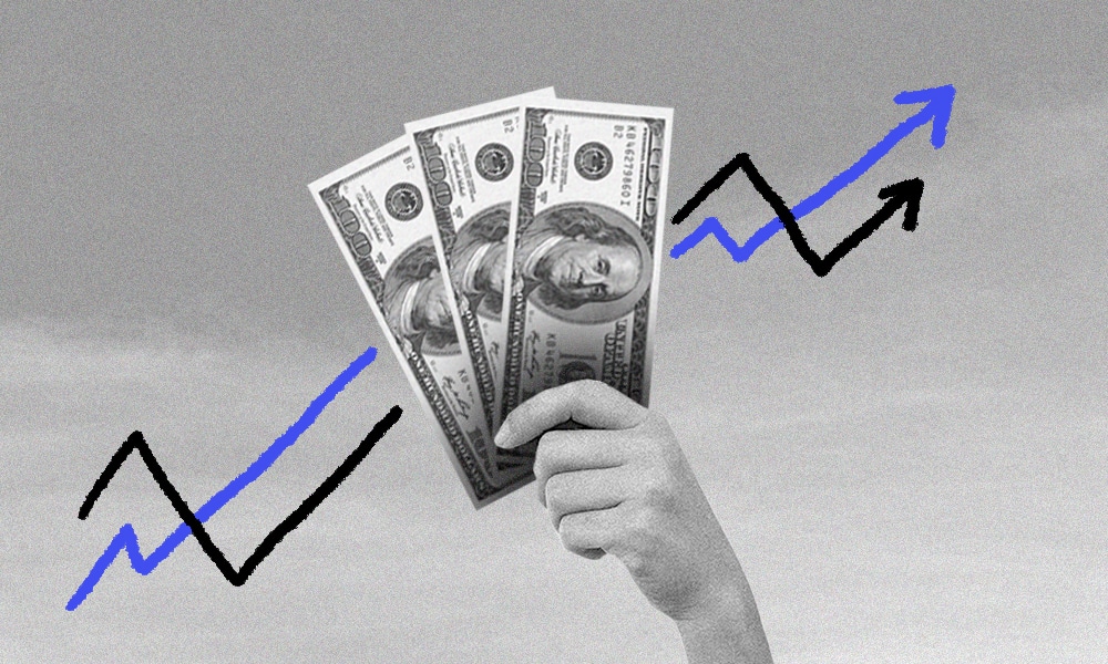 imagen ilustrativa del crecimiento del dolar